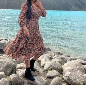 Anthropology tiered maxi dress